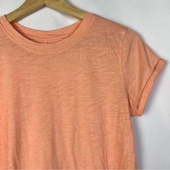 Ann Taylor LOFT Light Orange Vintage Soft Crewneck Short Sleeve T-Shirt XS - Picture 3 of 4